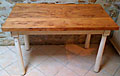 french solid elm top bistro table